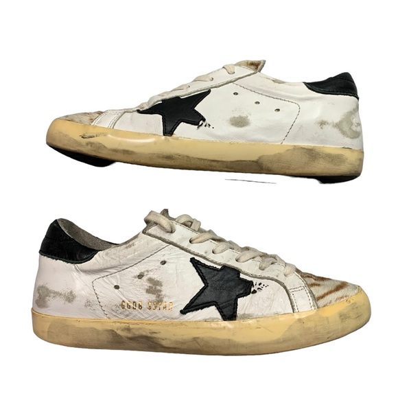Golden Goose “Destroyed Zebra” pony hair sneakers - Picture 8 of 15